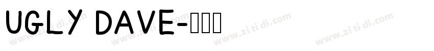 Ugly Dave字体转换